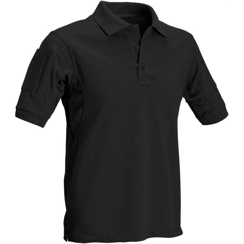 DEFCON5 POLO TACTICAL MANICA CORTA CON TASCHE BLACK