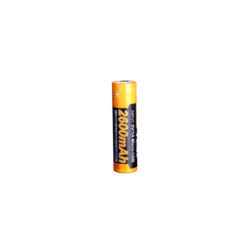 FENIX BATTERIA RICARICABILE 2600mAh (18650 L18-2600U)