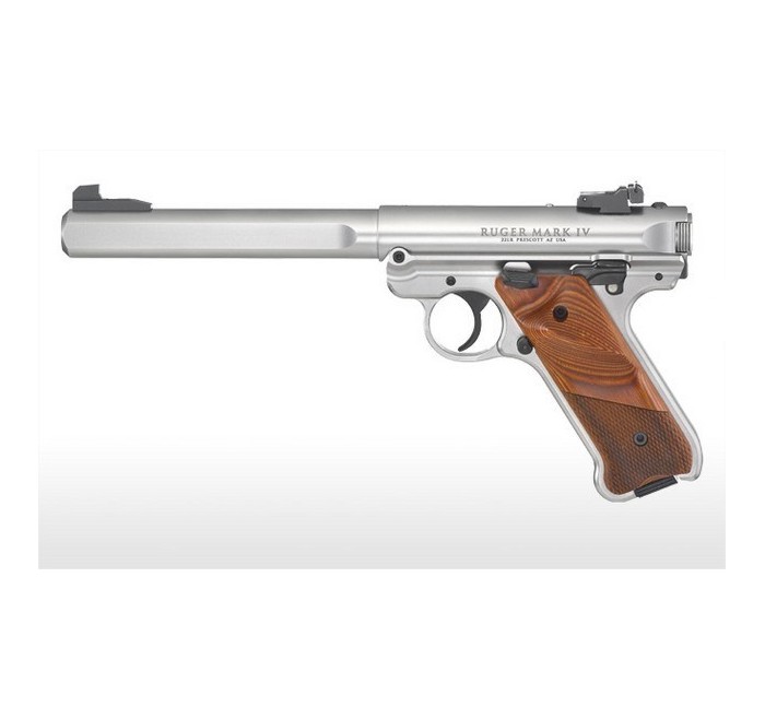 RUGER PISTOLA MKIV COMPETITION 6.7/8" INOX CAL .22LR 