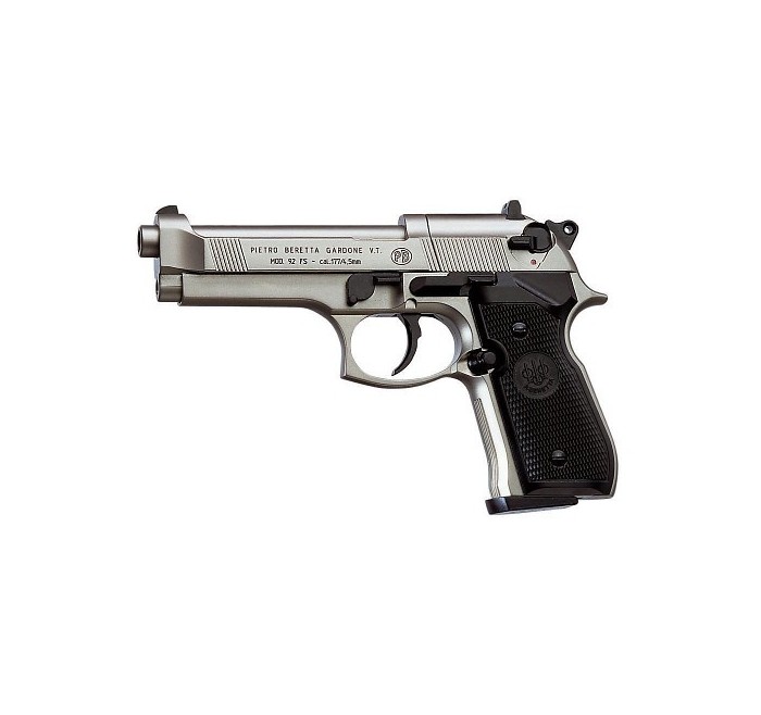 UMAREX BERETTA PISTOLA 92 FS NICHEL CO2 -7,5j CAL. 4,5 C.N. 10 