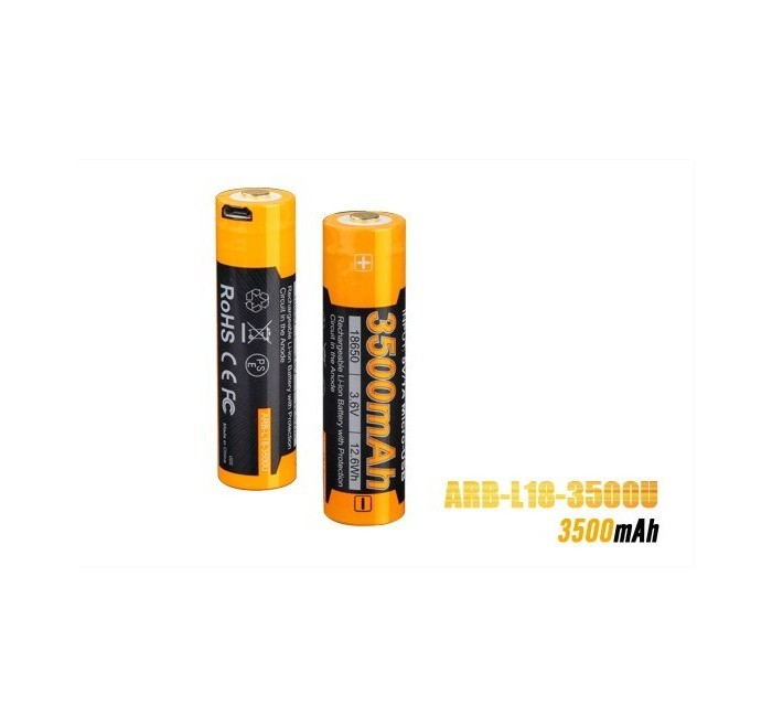 FENIX BATTERIA RICARICABILE 3500mAh (18650 L18-3500U)