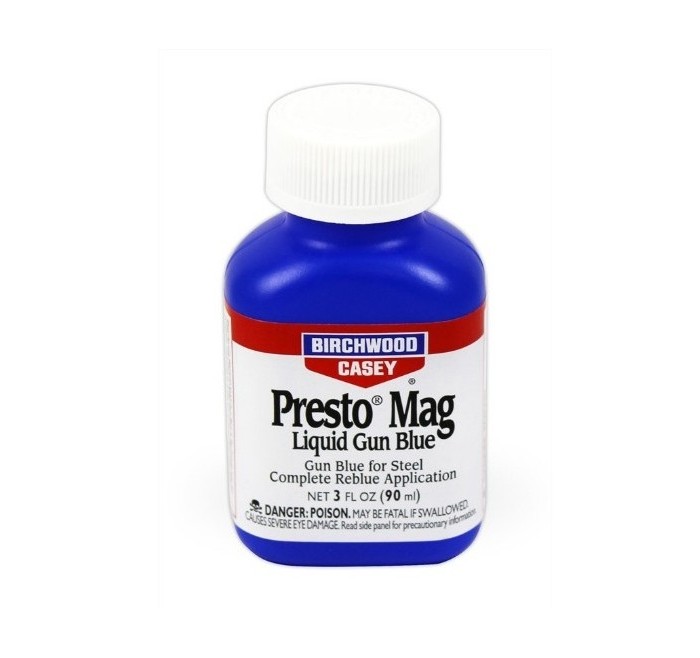 BIRCHWOOD PRESTO MAG GUN BLUE BRUNITORE LIQUIDO PER ACCIAIO 3oz