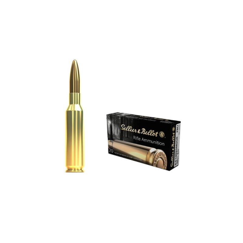 SELLIER & BELLOT CARTUCCE CAL 6,5 CREEDMOOR FMJ 140grs *Conf. da 20pz*