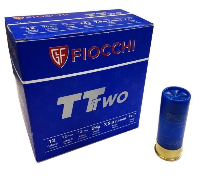 FIOCCHI CARTUCCE TT TWO CAL. 12 24g pallino 7,5 *Conf. da 25pz*