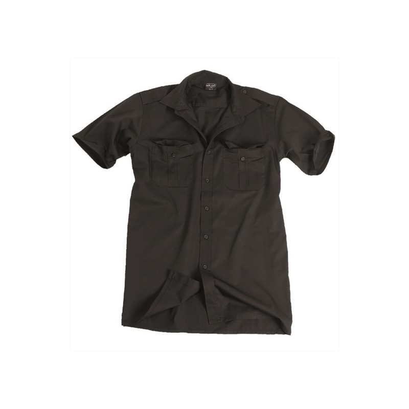 MILTEC CAMICIA SERVICE SHIRT MANICHE CORTE NERA