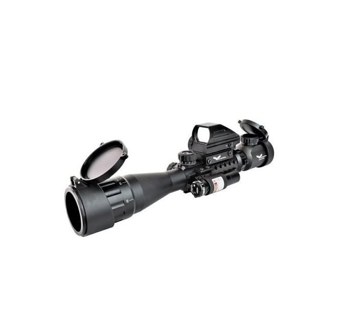 JS TACTICAL COMBO OTTICA 3X-9X LENTE 40mm CON RED DOT E LASER