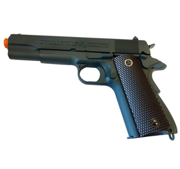 CYBERGUN PISTOLA SOFTAIR CO2 COLT 1911 100th ANNIVERSARY SATINATO SCARRELLANTE