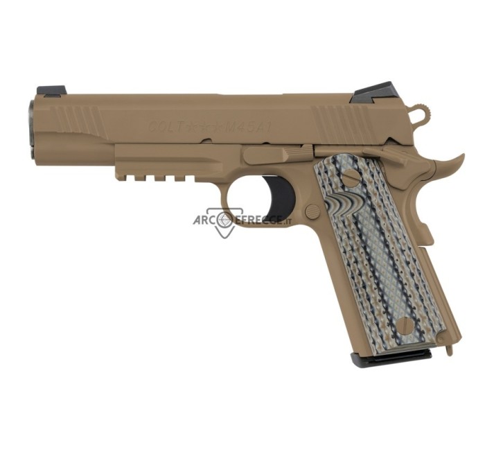 COLT PISTOLA M45A1 GOVERNMENT FDE 5" CON RAIL CAL.45ACP