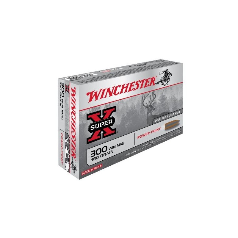 WINCHESTER CARTUCCE POWER POINT CAL. 300 WIN MAG180grs *Conf. da 20pz*