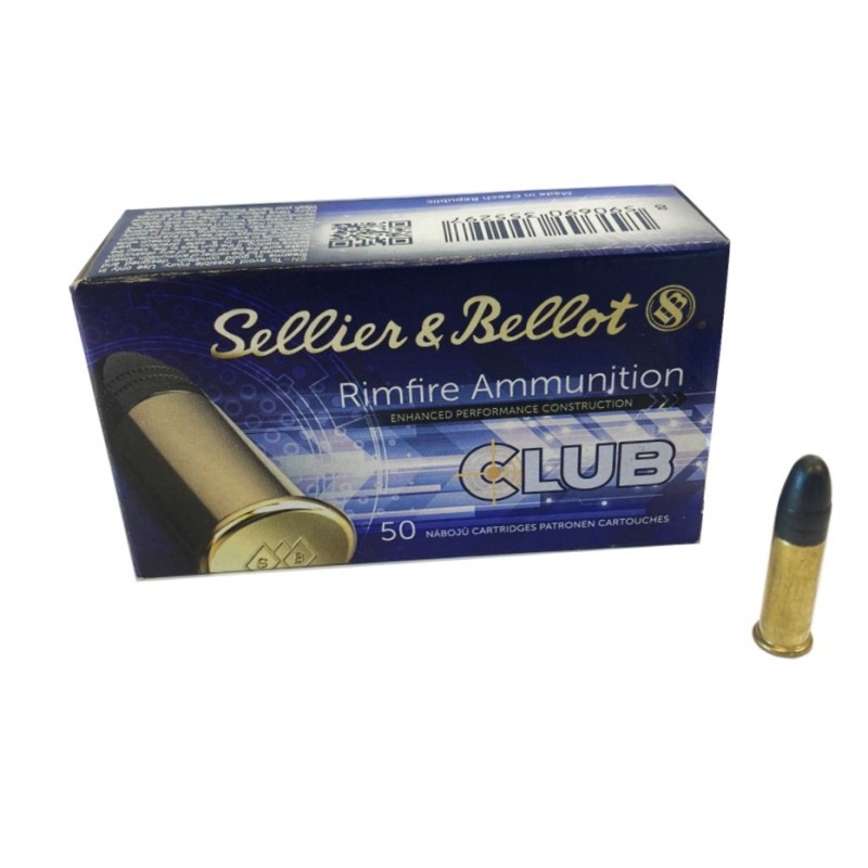 SELLIER&BELLOT CARTUCCE CAL. 22LR CLUB 40grs *Conf. da 50pz* (@)