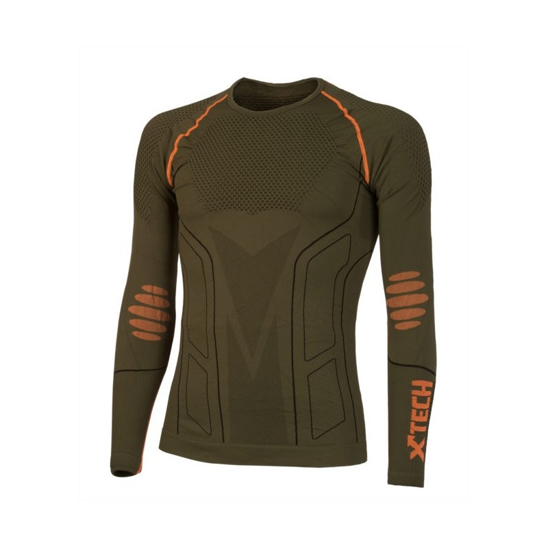 XTECH MAGLIA TECNICA EVOLUTION GIROCOLLO OLIVE