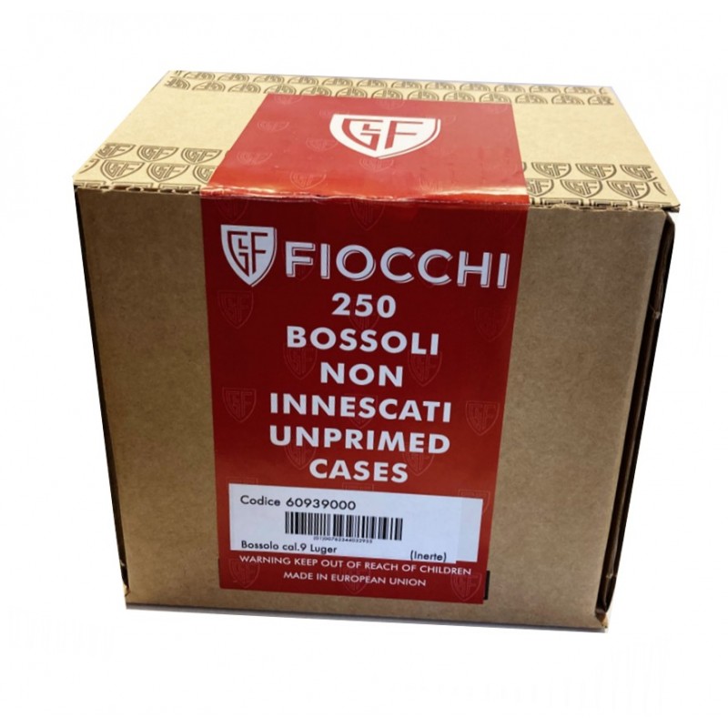 FIOCCHI BOSSOLI 9 Luger (INERTE) FM-BOSSOLI *Conf. da 250pz*