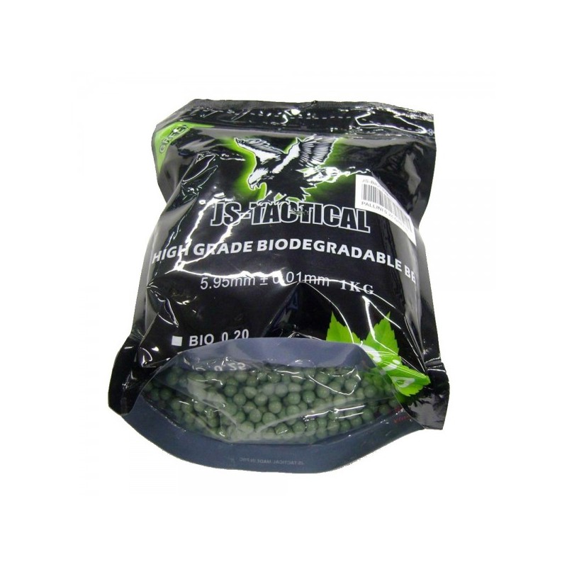 JS TACTICAL PALLINI BIO 0.25 VERDI 1KG. (4000bb)