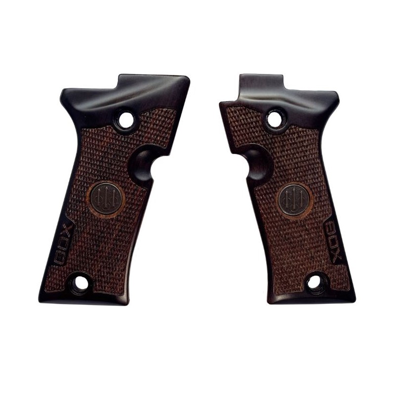 BERETTA GUANCETTE IN LEGNO CON SCUDETTO PER 80X