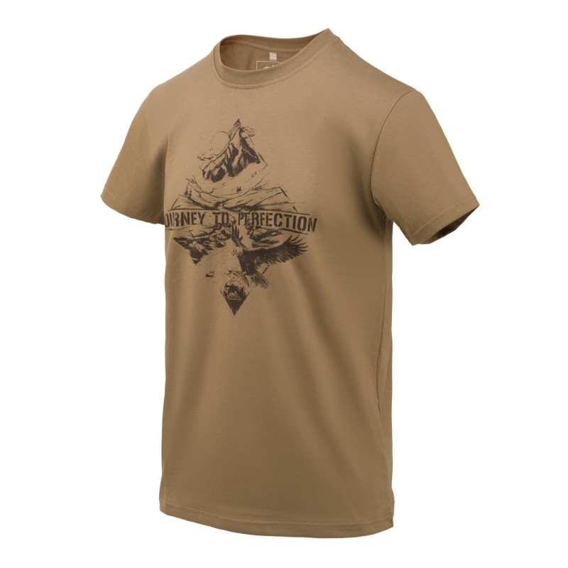 HELIKON TEX T-SHIRT MOUNTAIN STREAM BROWN