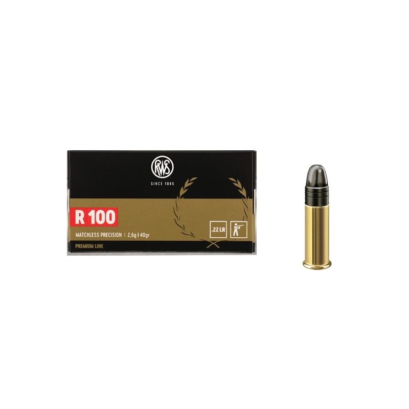 RWS CARTUCCE CAL .22LR R100 40grs *Conf. da 50pz*