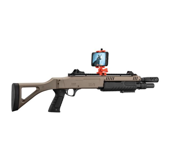 SHOOTER AR FUCILE POMPA SOFTAIR FABARM STF12 VR SYSTEM DUALTONE FDE-BK