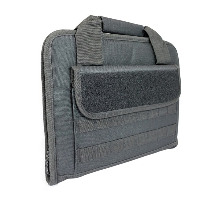 DV BORSA NYLON PISTOLA NERA CON TASCA ESTERNA (DV-9051B)