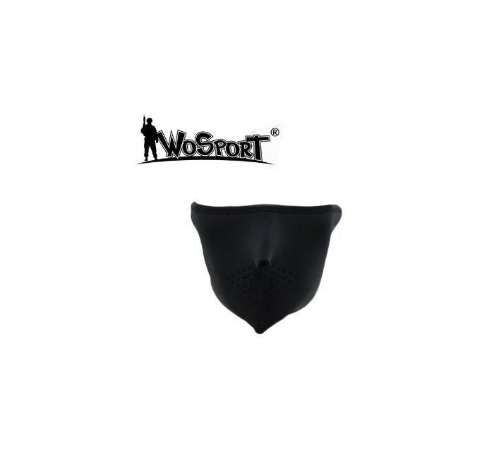 WOSPORT MASCHERA NEOPRENE HALF BLACK (WO-MA26HB)