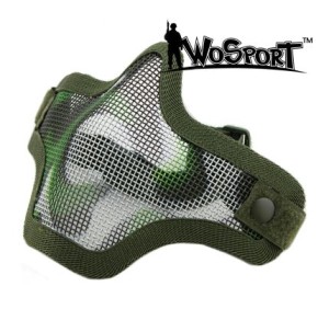 WOSPORT MASCHERA AIRSOFT RETE PROTEZIONE BOCCA OLIVE...