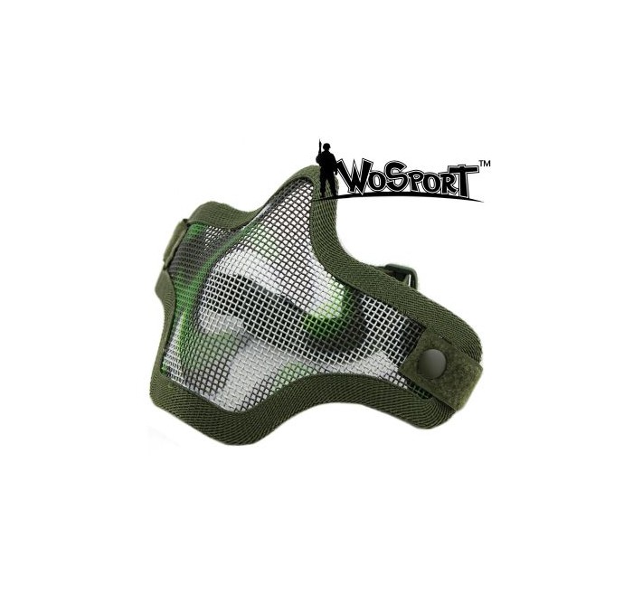 WOSPORT MASCHERA AIRSOFT RETE PROTEZIONE BOCCA OLIVE (WO-MA20OD)