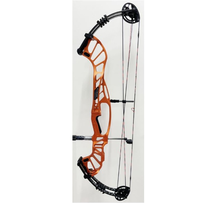 *USATO* HOYT COMPOUND INVICTA 37 50-60  26.5"-28" ARANCIONE RH (destro) - cam DCX